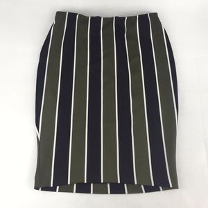 Striped Pencil Skirt